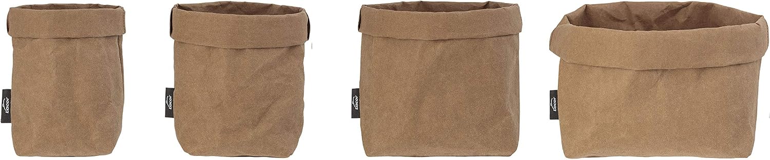 Lacor 63478 Natura 63478 Brown Bread Bin, 15 x 15 cm, Natural Virgin Fibre, 15x15 cm