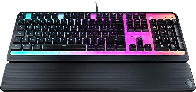 Roccat Magma - Membrane Gaming Keyboard with RGB Lighting (UK Layout), black