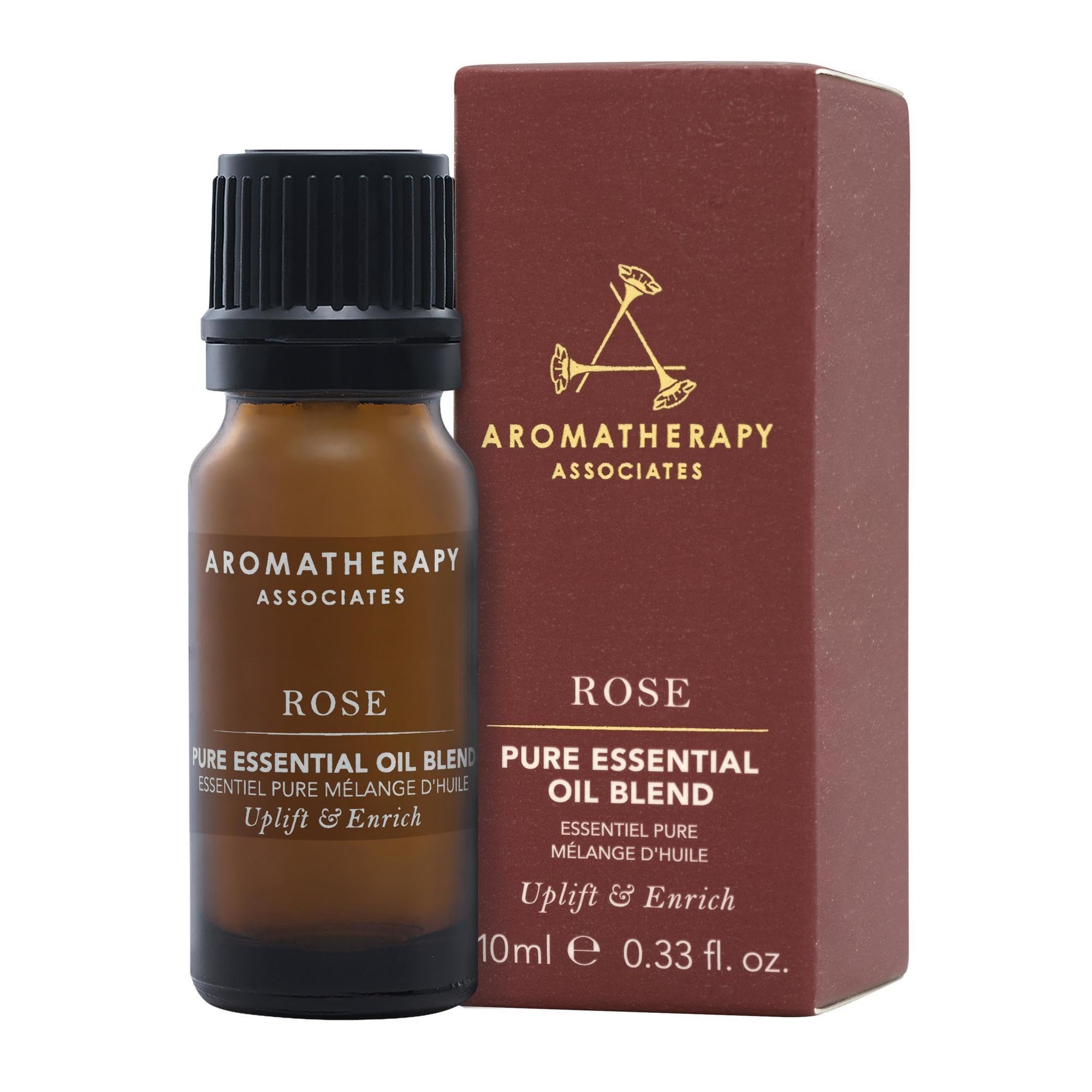 Aromatherapy Associates Rose Pure Essential Oil Blend. Premium Undiluted Blend to Uplift The Senses. Hand-Crafted with Rose, Geranium and Palmarosa (0.33 fl oz)