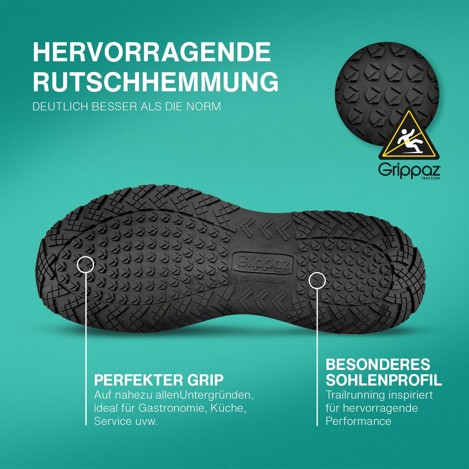 ALBATROS Vibe - Zapatillas de trabajo antideslizantes O2 para hombre y mujer, muy ligeras, antideslizantes, ideales para el trabajo, color negro