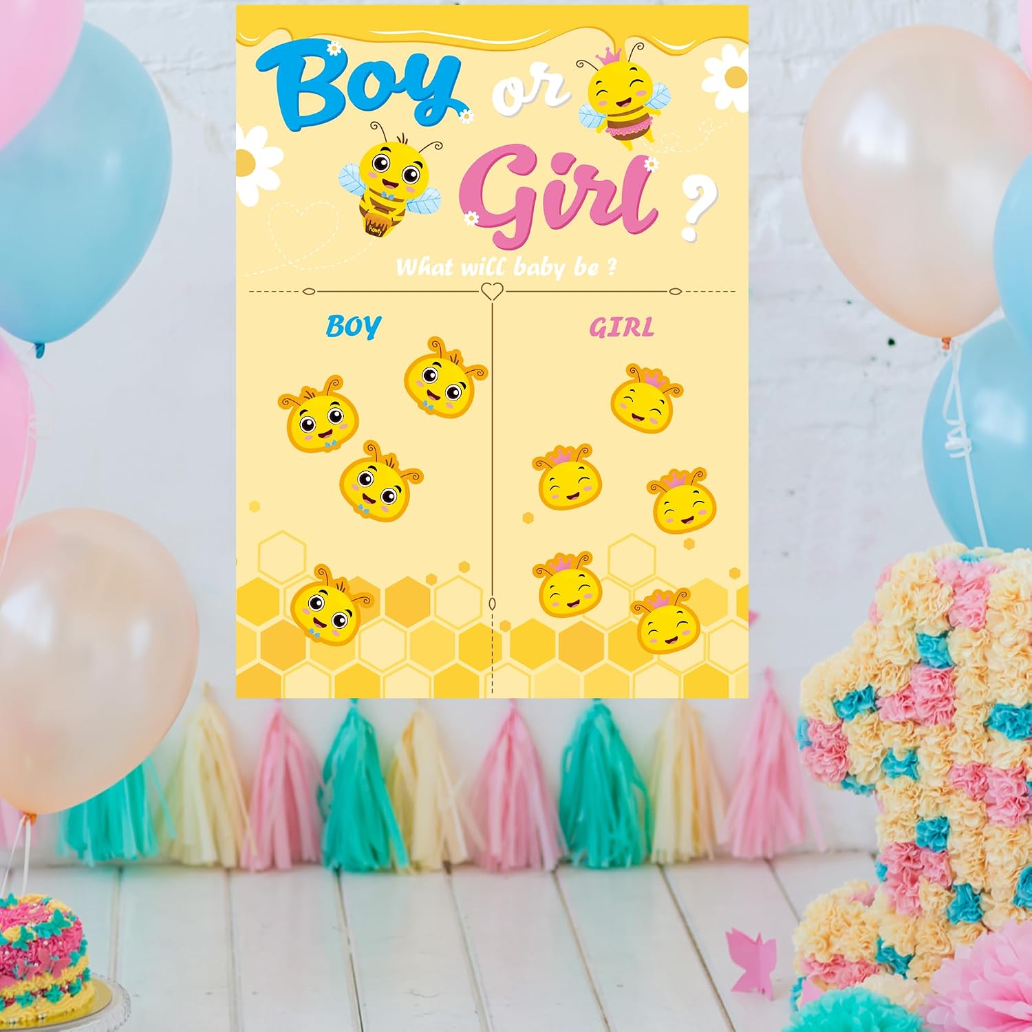 What Will It Bee Gender Reveal Decorations Voting Gender Reveal Games Ideas image 5