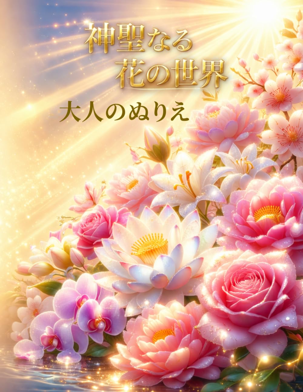 神聖なる花の世界・大人のぬりえ　Sacred Flowers: 美しい花のデザインで癒し・ストレス解消・マインドフルネスを深め、ポジティブなエネルギーを引き寄せる大人の塗り絵 (幸運を引き寄せる神秘ぬりえシリーズ)