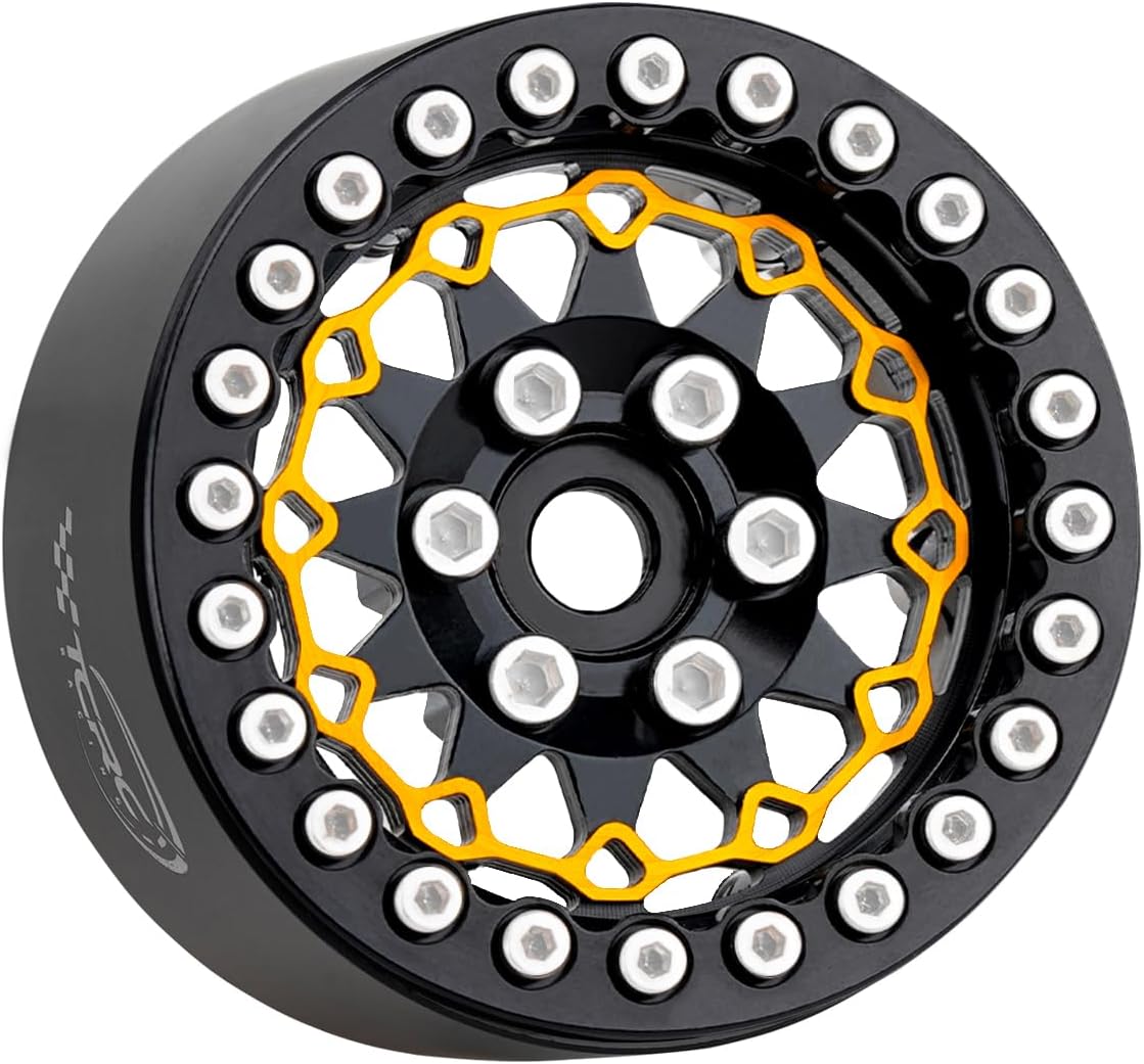 4PCS Aluminum 1.9 Inch Beadlock Wheels Hubs for Axial Wraith RR10 YETI SCX10 D90 TRAXXAS TRX4 CC01 1/10 RC Crawler Car