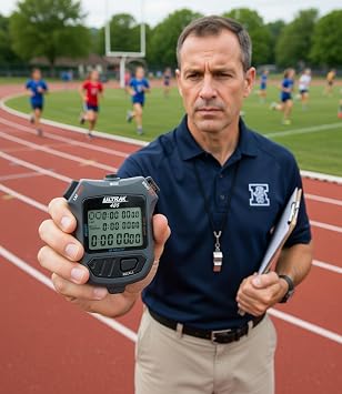 60 Memory 3 Line Display Stopwatch