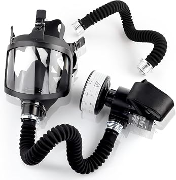Full Face Respirator Air Fed Mask - Powered Air Purifying Respirator Mask