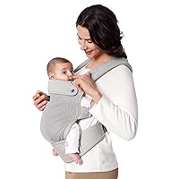 Vista 14 de Momcozy Portabebés ergonómico, acogedor y ligero para 7-45 libras, fácil de poner, ideal para padres manos libres, soporte lumbar mejorado, Purehug