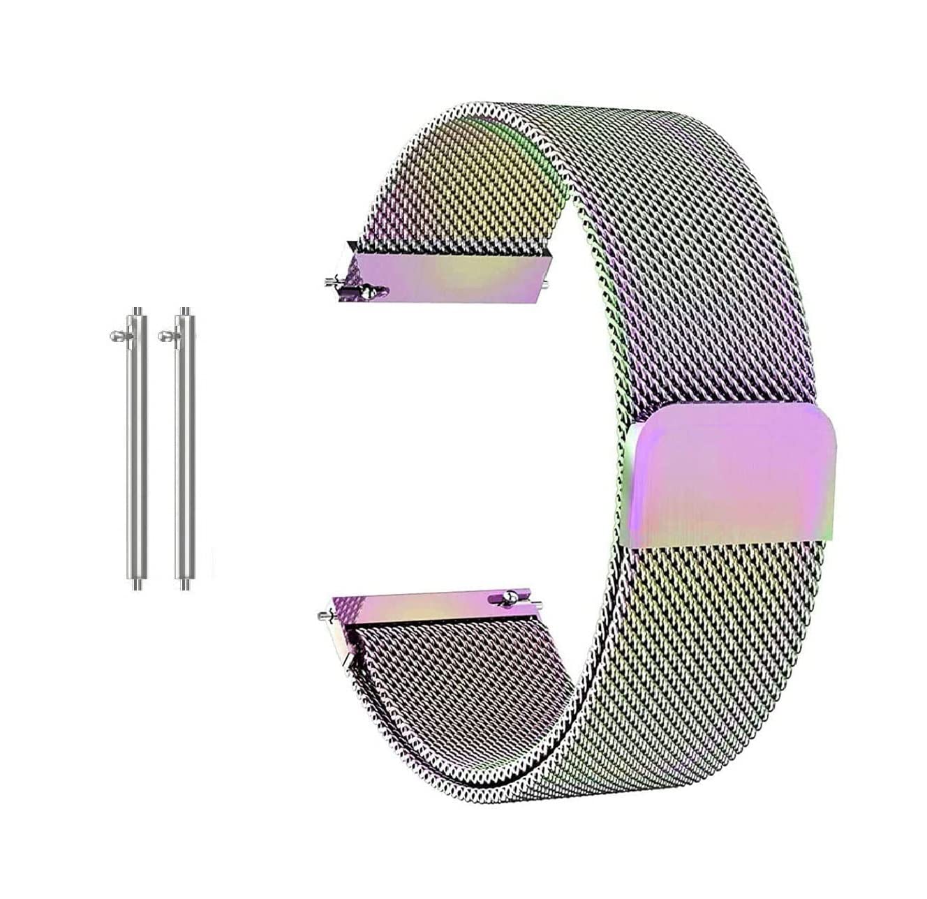 FOLX FBS34 Silicone Strap 19mm Replacement Band Strap With Metal Buckle Compatible With Noise Colorfit Pro 2, Boat Storm Smart Watch & Watches With 19mm Lugs (MULTICOLOR) FOLX FBS34 Silicone Strap 19mm Replacement Band Strap With Metal Buckle Compatible With Noise Colorfit Pro 2, Boat Storm Smart Watch & Watches With 19mm Lugs (MULTICOLOR)