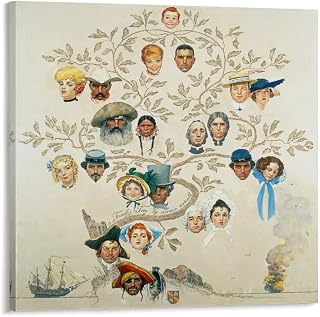 35+ Norman Rockwell Family Tree Poster 1959
