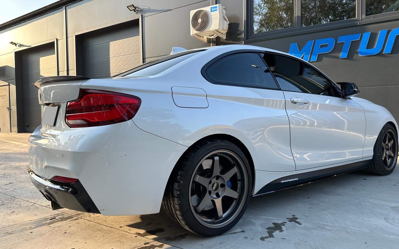 F22 M4 Look lucido nero spoiler posteriore per 2 2014-2021 M Tuning Coupé 2 ante 218i 220i 230i 240i m240i 218d 220d 230d 240d m240d plastica ABS