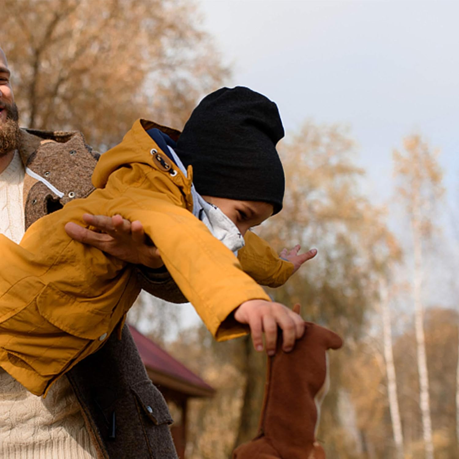 DRESHOW BQUBO 5 Pack Unisex Baby Hats for Kids Cotton Skull Caps Soft Cute Knit Cap Baby Toddler Beanie 3 Months - 6 Years - Image 7