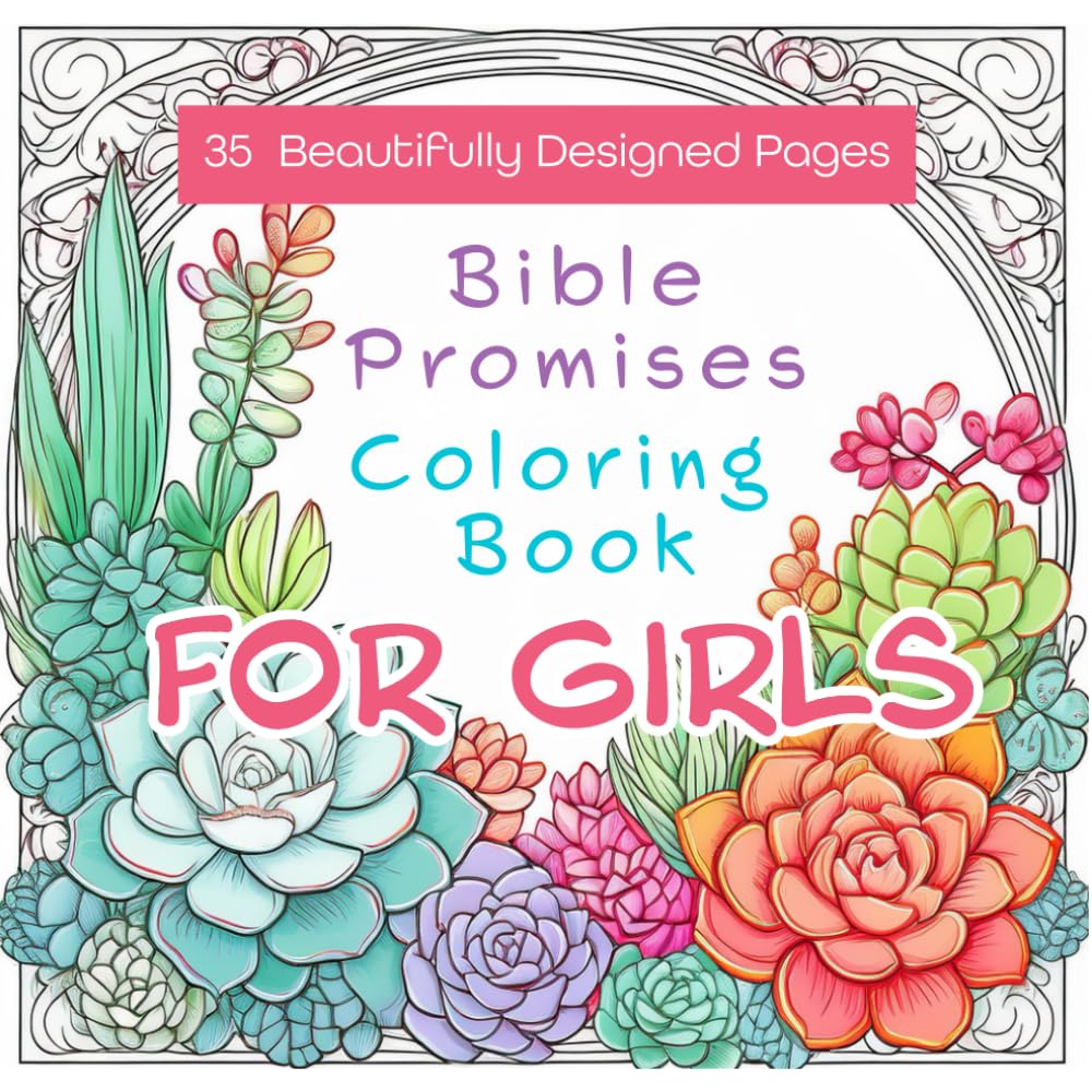 Bible Promises Coloring Book For Girls: Inspiring Nature Scenes & Scripture Verses to Color and Memorize