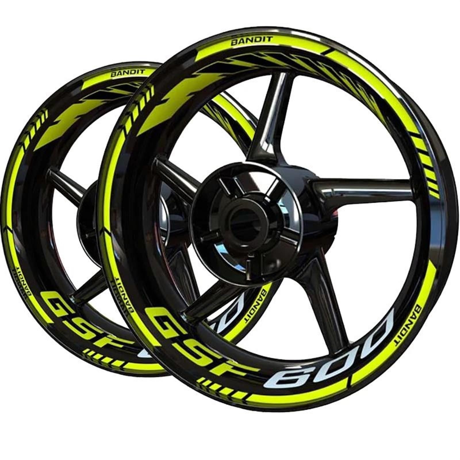 Autocollants moto Autocollant De Roue GSF 600 Bandit, Ensemble Logos Pour Suzuki GSF600(A4)