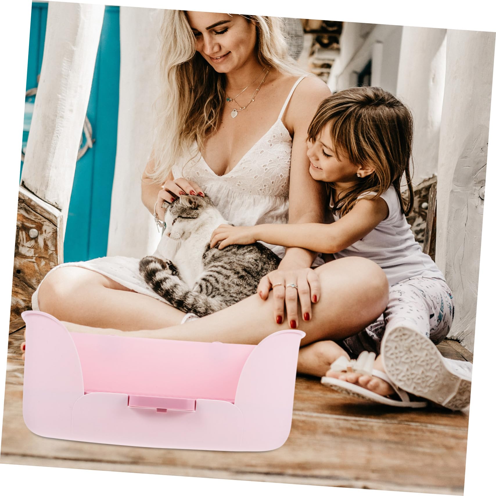 Lettiera per Piccoli Animali Toilette per Conigli e Cavia Vassoio per Addestramento Riutilizzabile Design Compatto e Portatile per Pulito e Confortevole