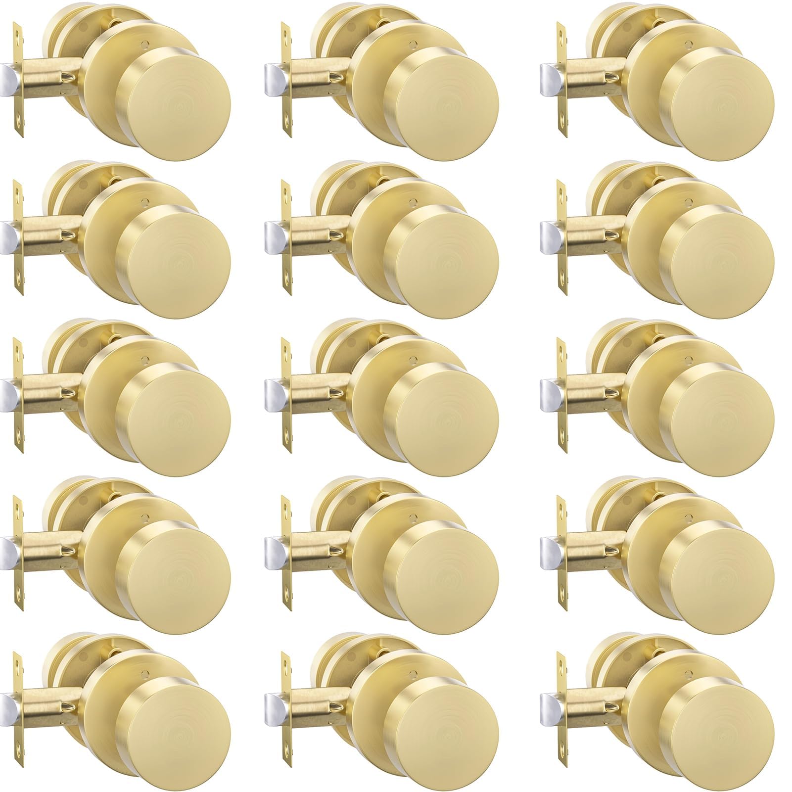 Goldenwarm Matte Black Door Knobs - 6 Pack -31