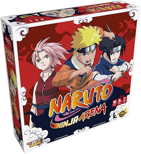 Japanime Games Naruto Ninja Arena | del creador de 7 maravillas Duelo | Epic Roll and Clash Ninja Action | 1-4 jugadores | A partir de 10 años |
