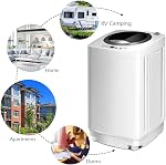 Giantex Portable Washing Machine, Full Automatic Washer and Spinner Combo, with Built-in Pump Drain 8 LBS Capacity Compact Laundry Washer Spinner for Apartment RV Dorm