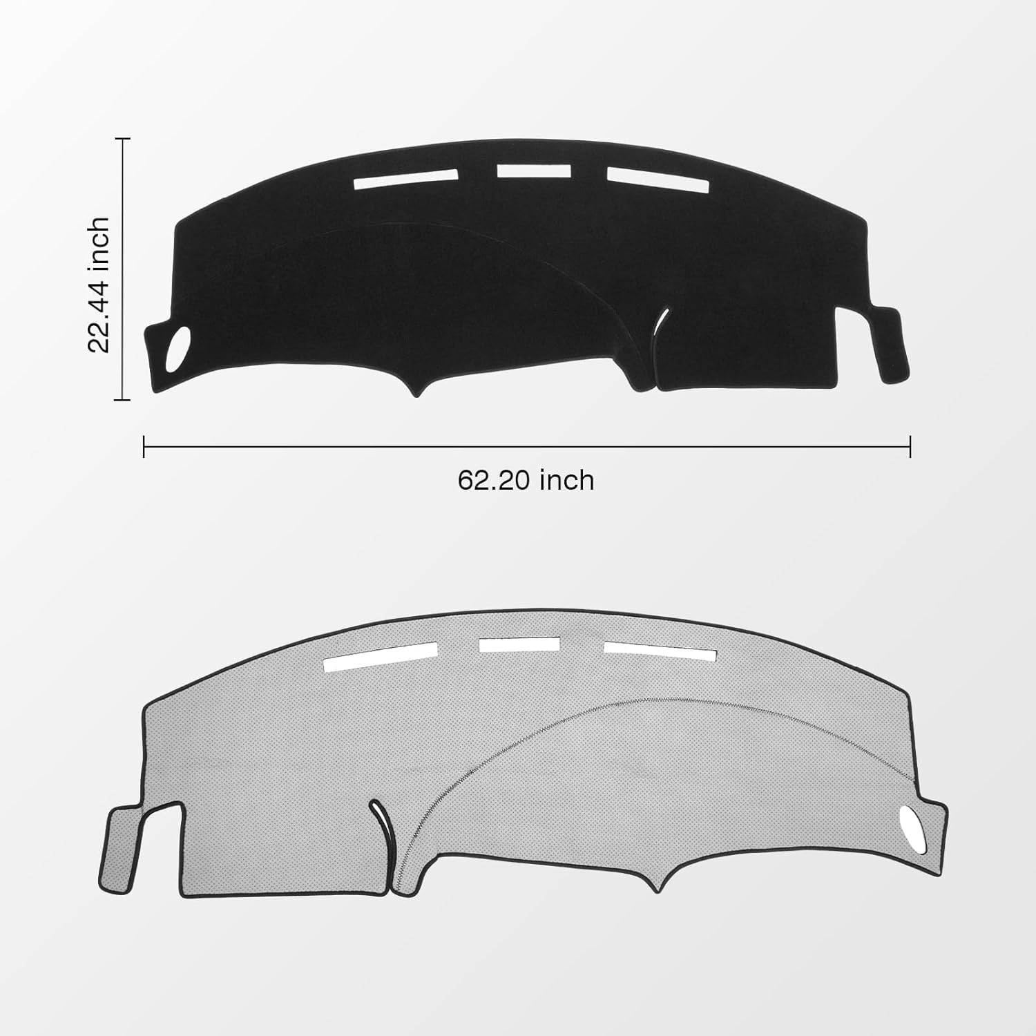 KUST Black Dash Cover for Ford F150 F-150 1997 1998 1999 2001 2002 2003/ Ford Expedition 1997-2002 Polyester Dashboard Cover Non-Slip Interior Accessories for F150 Custom Fit Dash Mat