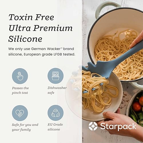Miniatura 7 de Starpack 'Like a Boss' XL - Juego de utensilios de cocina de silicona prémium (6 piezas) de 13 pulgadas, utensilios de cocina resistentes al calor