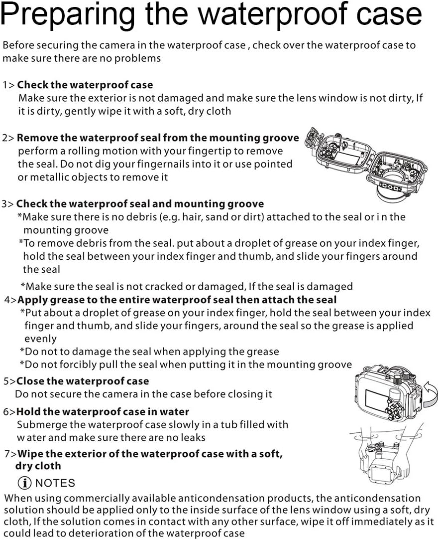PULUZ PU70 Underwater Camera Housing preparation steps