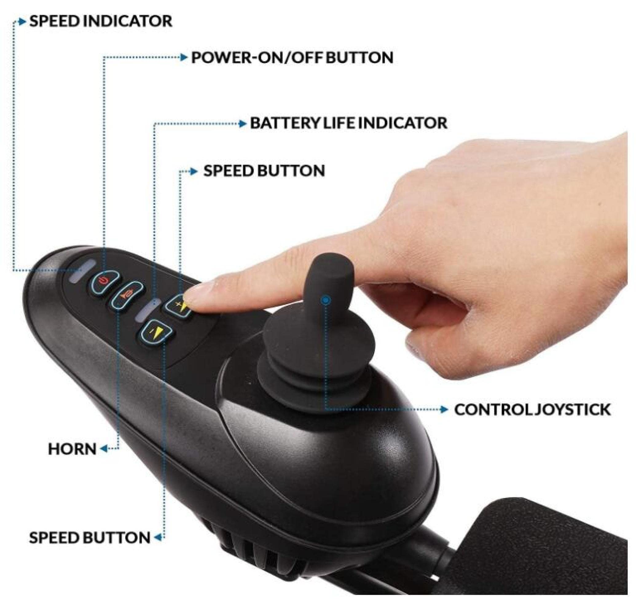 Silla de ruedas eléctrica portátil plegable ligera plegable Potente motor dual Silla de ruedas compacta con ayuda de movilidad - Pesa solo 59 lbs con batería - Soporta 150kg/a