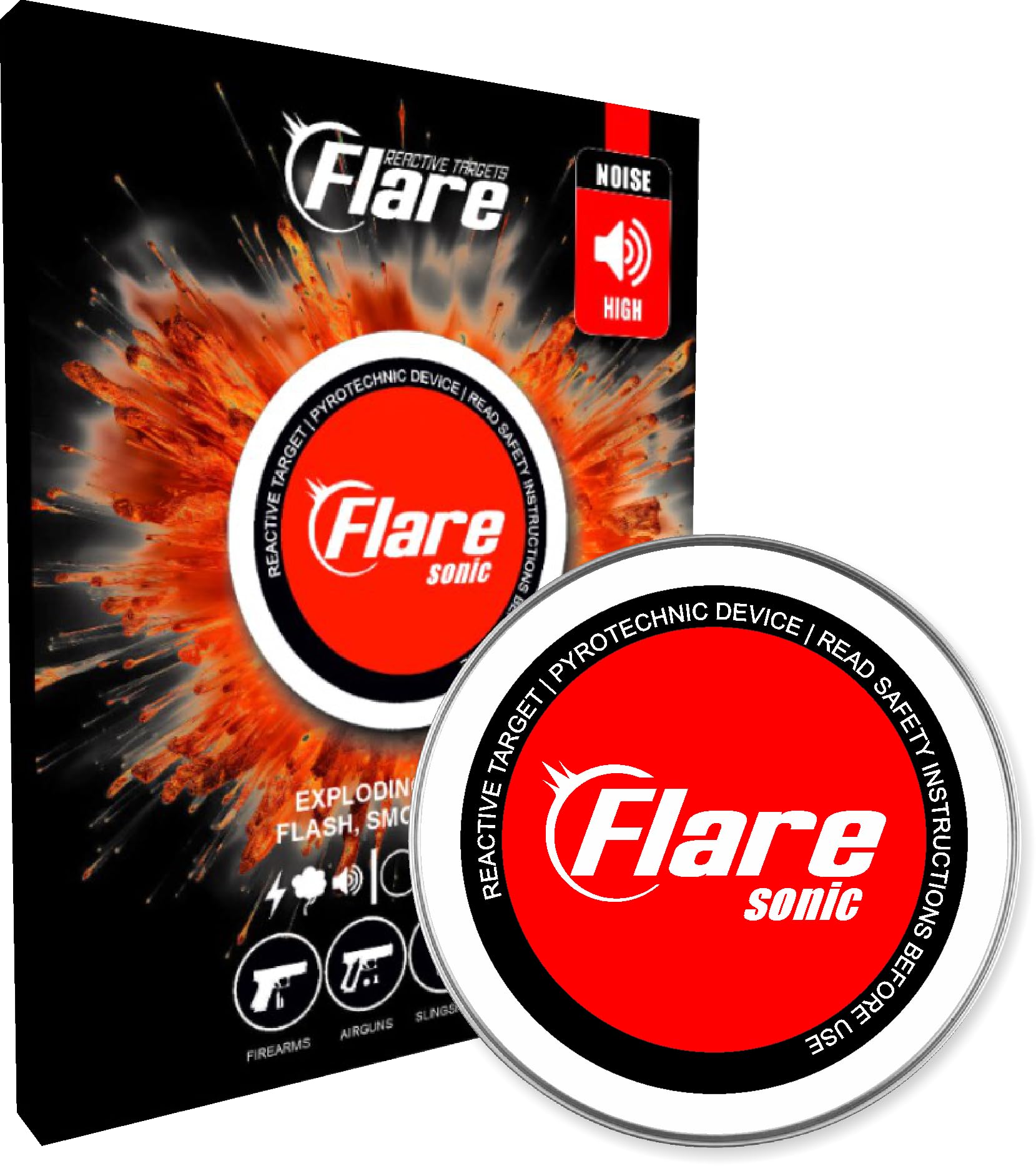 Air rifle target | Flash, Smoke & Bang | Loud, Exploding Target