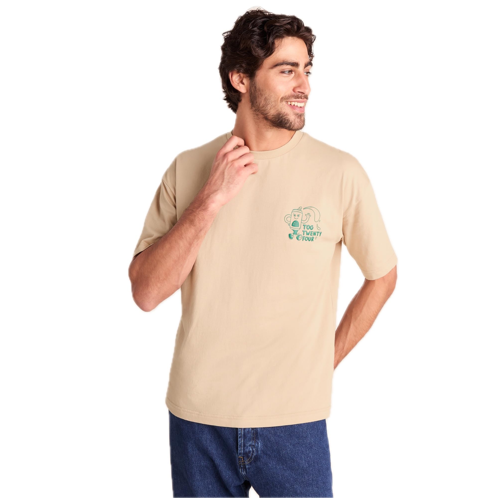 TOG24 Hop Mens Jersey T-Shirt, Casual Graphic Heavyweight Breathable Cotton