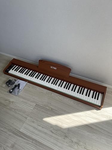 Amazon | IKTMI 電子ピアノ 88鍵盤 ペダル付き 木製 キーボード ピアノ