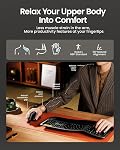 ProtoArc Ergonomic Vertical Mouse, EM11 NL Bluetooth Mouse Wireless Rechargeable Mice with 3 Devices (Bluetooth or USB), Vertical Wireless Mouse for Computer, iPad, Mac, Windows (Black)