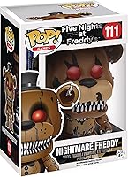 Vista 3 de POP Five Nights at Freddy - Figura de vinilo de Nightmare Freddy Funko Pop! (paquete con funda protectora compatible con caja Pop Box), multicolor