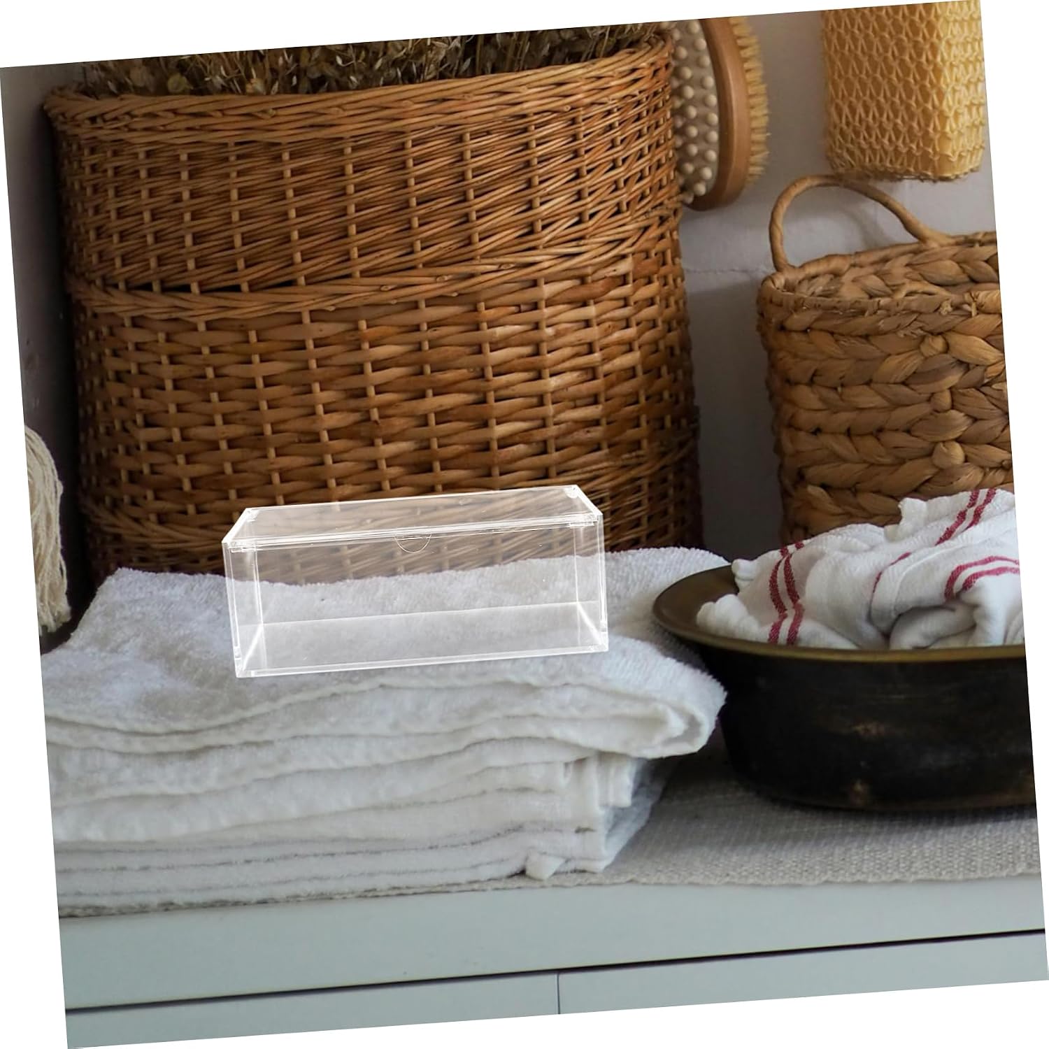 Storage Box Lid Multi-functional Laundry Organizer for Washing Powder Dryer and Sundries Container for Easy Access and Stylish Home Decor