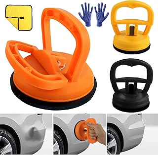 3 Pack Car Dent Puller, Dent Removal Tools Handle Lifter Dent Remover Kit Powerful Suction Cups Dent Puller, Glass, Tiles, Mirror Granite Lifting and Objects Moving Auto Body Repair Tool