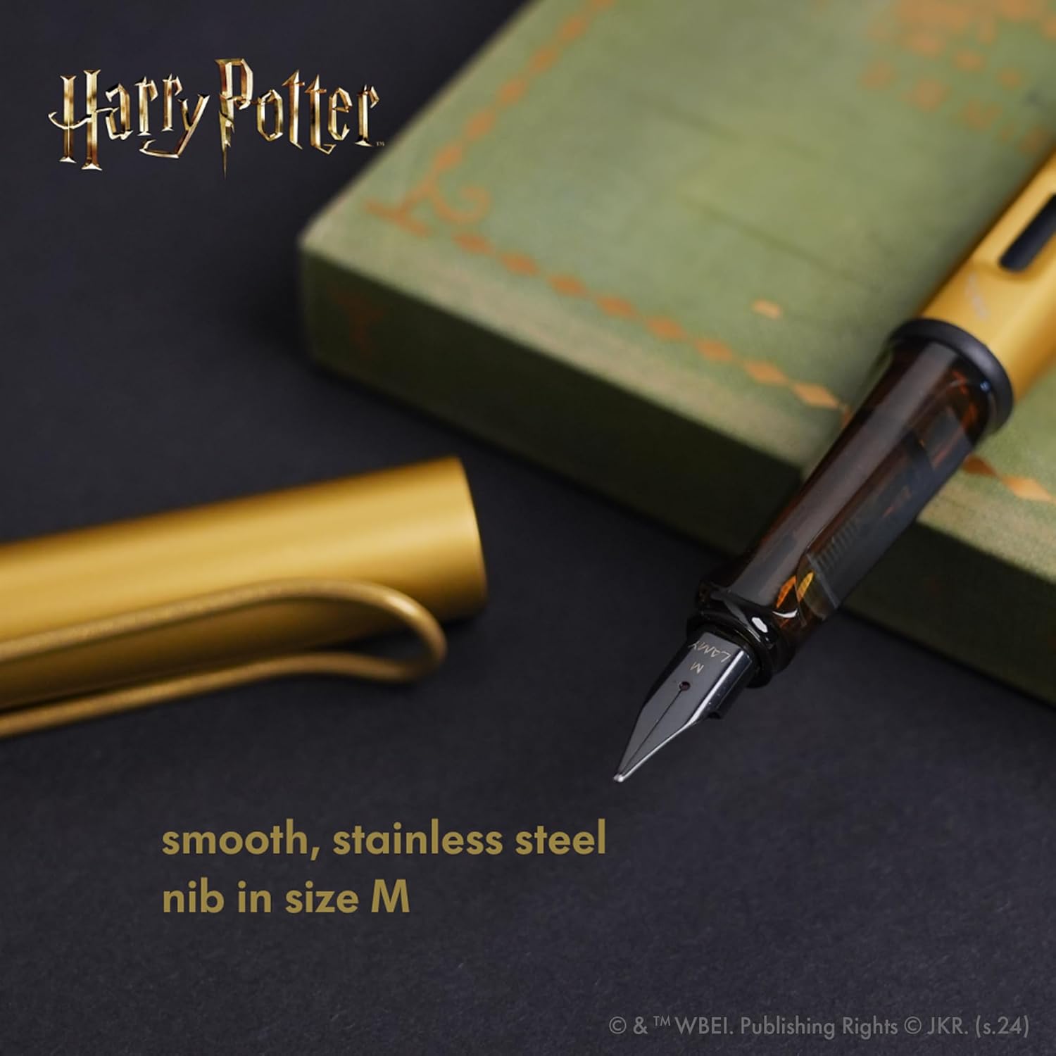 LAMY AL-star Harry Potter Hufflepuff – Special Edition Fountain Pen with engraving of the house - steel nib in size F - lightweight aluminum body - including LAMY T 10 blue cartridge - Right-Handed