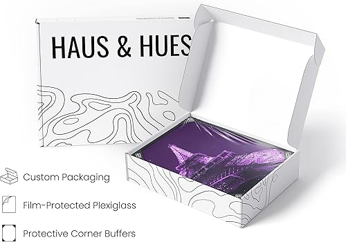 Miniatura 4 de HAUS AND HUES Arte de pared morado y decoración de pared de París para dormitorio, arte de pared de París y pósteres estéticos para dormitorio,