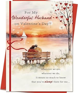 Valentines Day Cards for Husband | Romantic Husband Valentines Gifts for Him from Wife