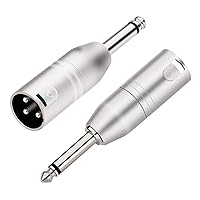 Vista 10 de Tisino Adaptador XLR hembra a TRS de 1/4 de pulgada, XLR hembra equilibrada a adaptadores macho de 0.250 in de pulgada - 2