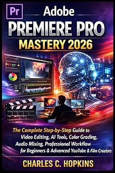 ADOBE PREMIERE PRO MASTERY 2026 The Complete Step-by-Step Guide to Video Editing, AI Tools, Color Grading, Audio Mixing, Professional Workflow for Beginners & Advanced YouTube & Film Creators