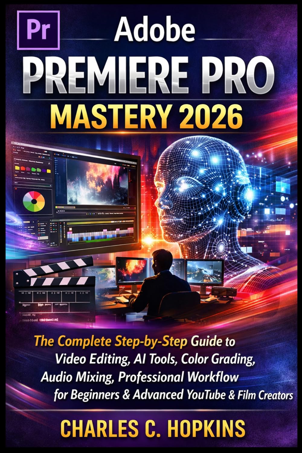 ADOBE PREMIERE PRO MASTERY 2026: The Complete Step-by-Step Guide to Video Editing, AI Tools, Color Grading, Audio Mixing, Professional Workflow for Beginners & Advanced YouTube & Film Creators