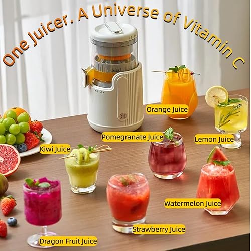 Miniatura 8 de Portable Electric Citrus Juicer, Efficient Extraction for Oranges Lemons Limes, Hands-Free One-Touch Operation, USB Rechargeable & Easy Clean, Mini