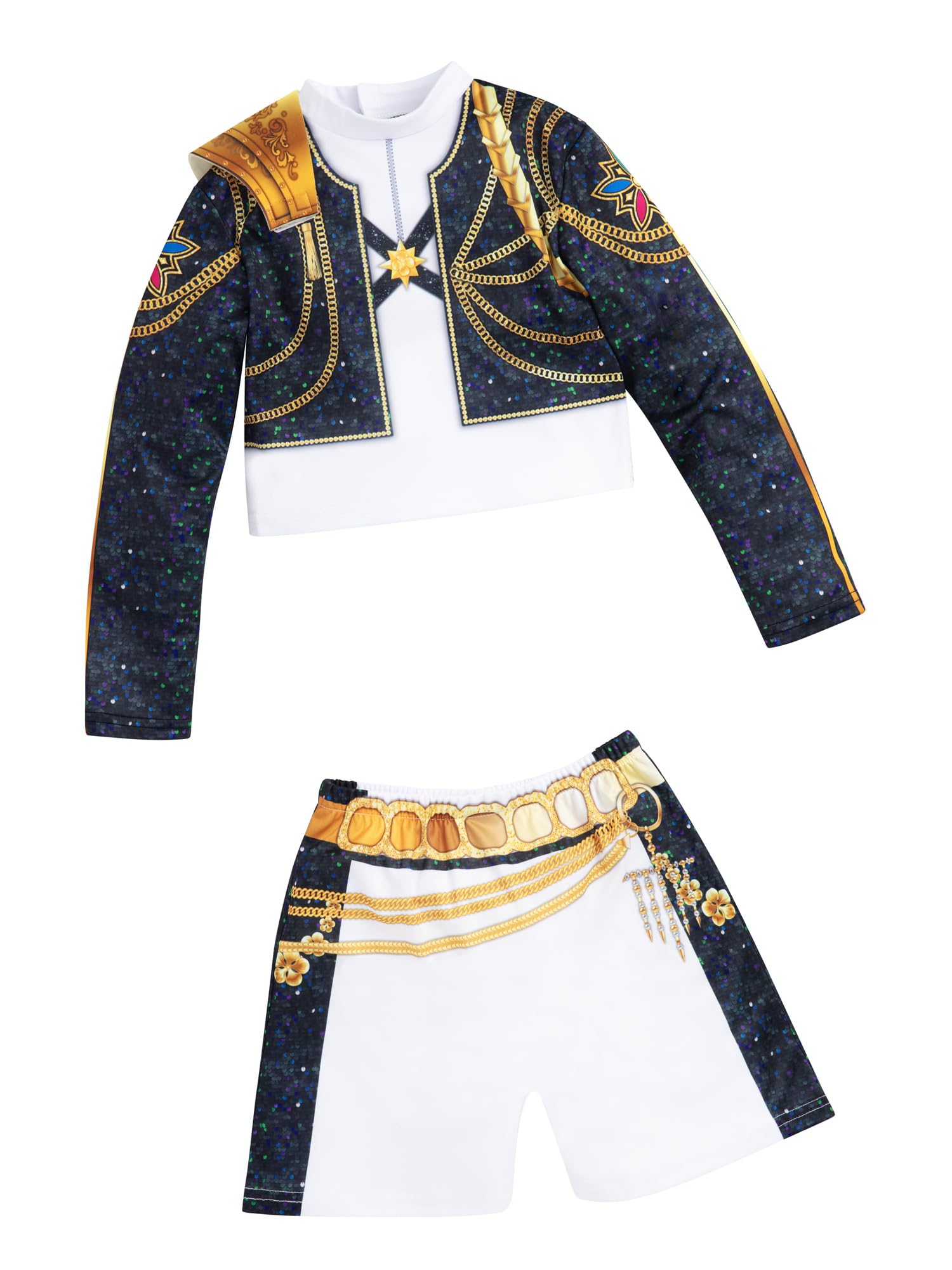 Rubies Official Netflix K-Pop Demon Hunters Rumi Golden Classic Child Costume, Kids Fancy Dress