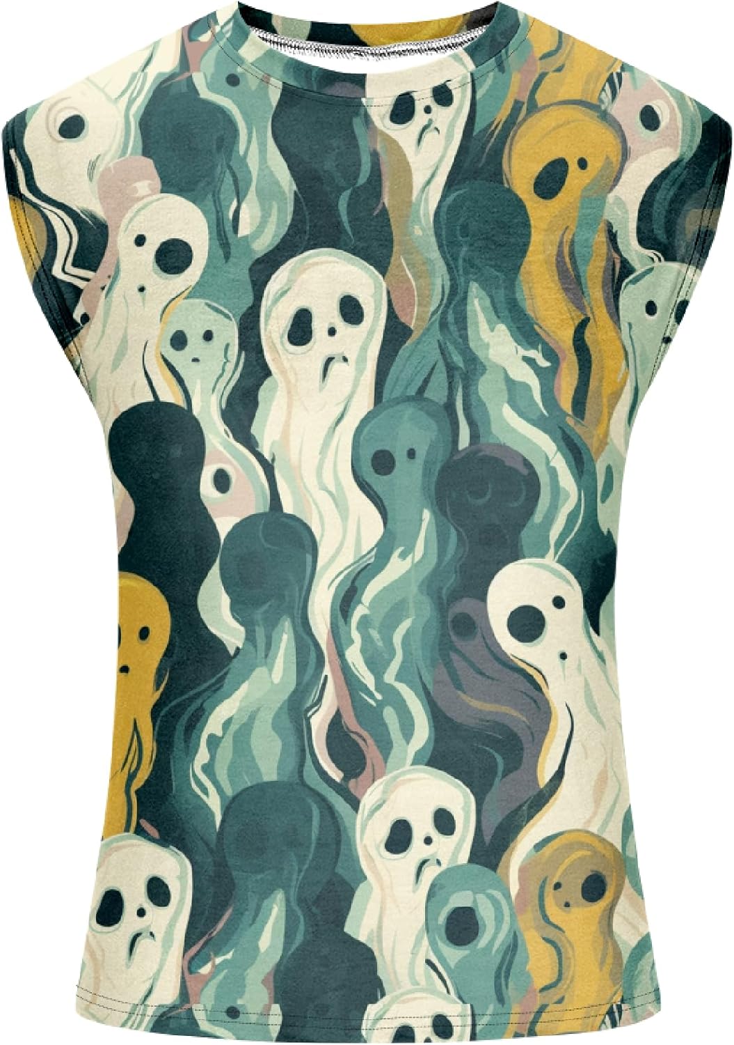 Mens Graphic Tank Top Camo Print 3D Pattern Sleeveless Shirts Casual Vintage Retro Tshirts Muscle Workout Tee Tops - Image 3