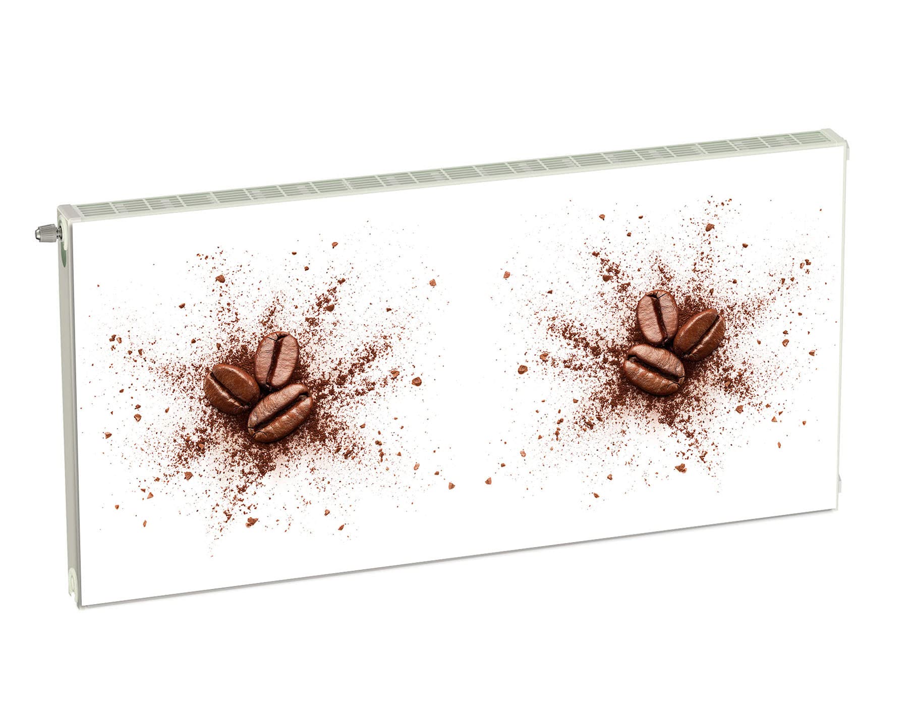 Magnet Heizkörperverkleidung Heizkörperabdeckung Braun Kaffee 120x60 cm Heizung Abdeckung Verkleidung Magnetische Abdeckmatte Kühlschrank aus Einem Flexiblen Magneten Digitaler Aufdruck