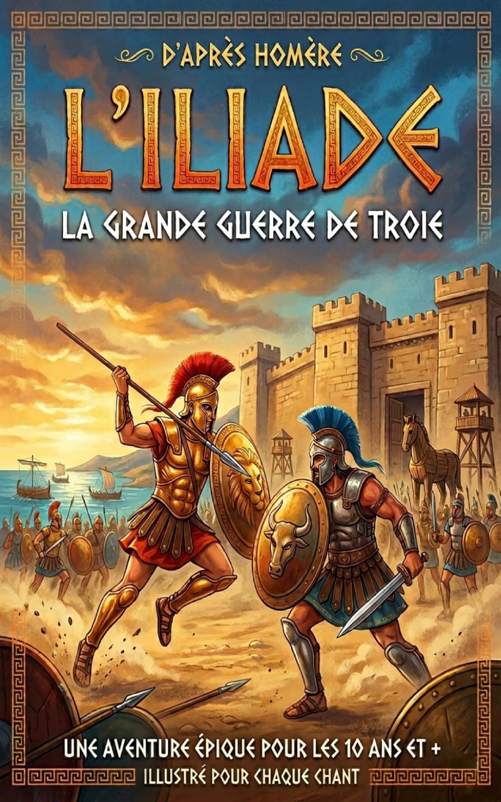 La grande Guerre de Troie (édition jeunesse illustrée): d'après l'Iliade de Homère
