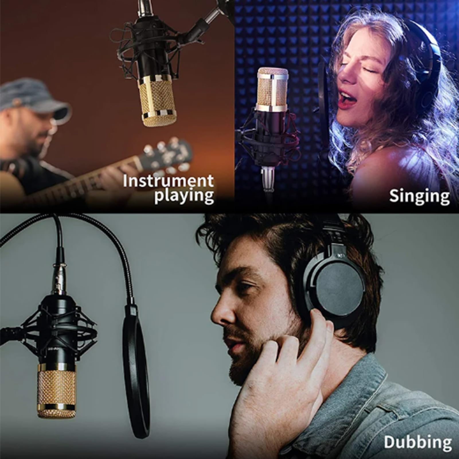 Live Streaming Equipment - Set di schede audio live streaming, supporto per microfono | Plug and Play per studio di registrazione, video live, trasmissione web, podcast, e-sport, cantanti,