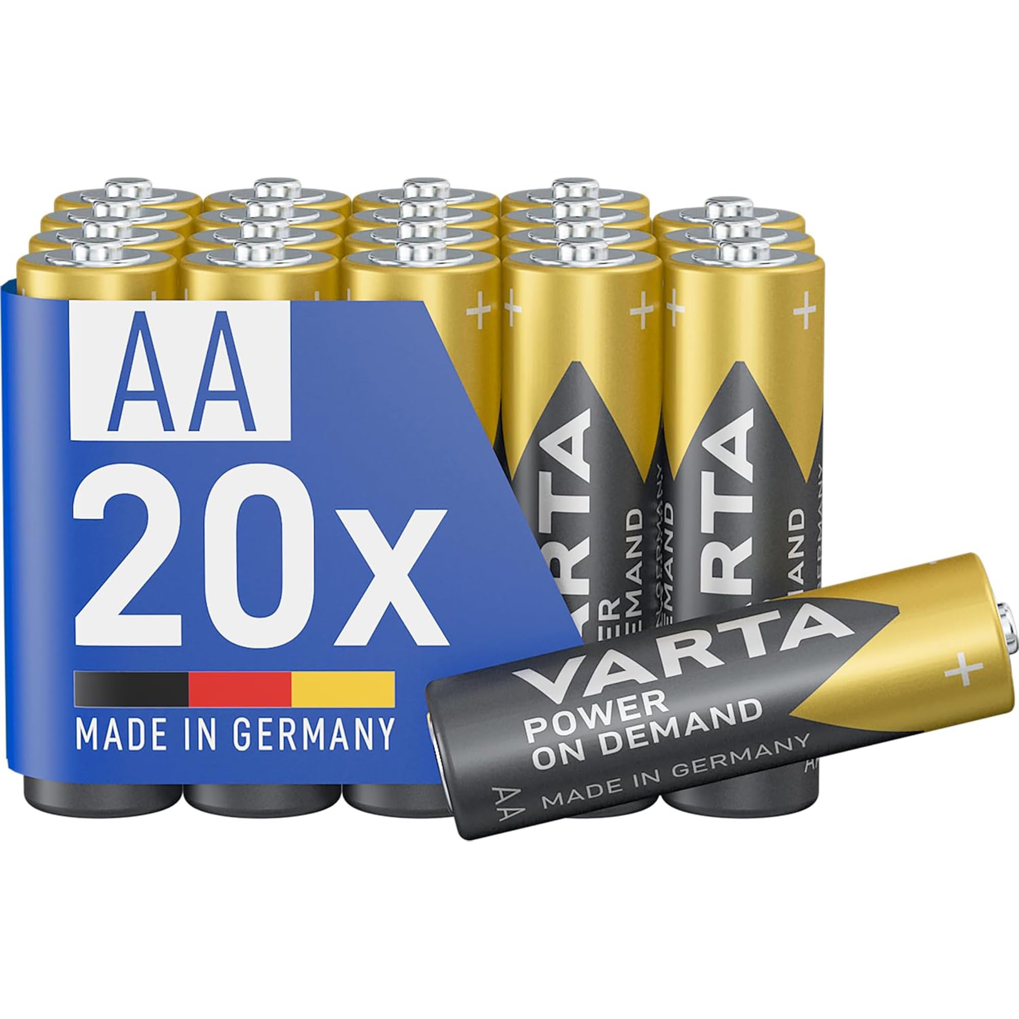 VARTA AA Batteries, Pack of 20, Power on Demand, Alkaline, 1.5V, Smart, Flexible, for Computer Accessories, Smart Home Devices, Flashlights, Made in Germany [Amazon Exclusive]-image-13