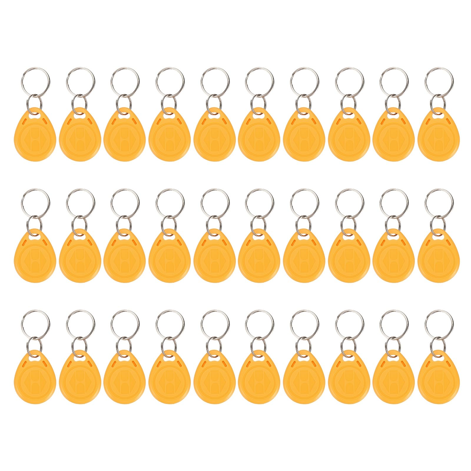 PATIKIL 125kHz T5577 RFID Key Fob Tag, (Yellow) (30pcs), Writable Rewritable Smart Key Fobs Tags Blank Clone IC Card Key Classic 1K, Suit for - Entry Access Control Systems โ image 1