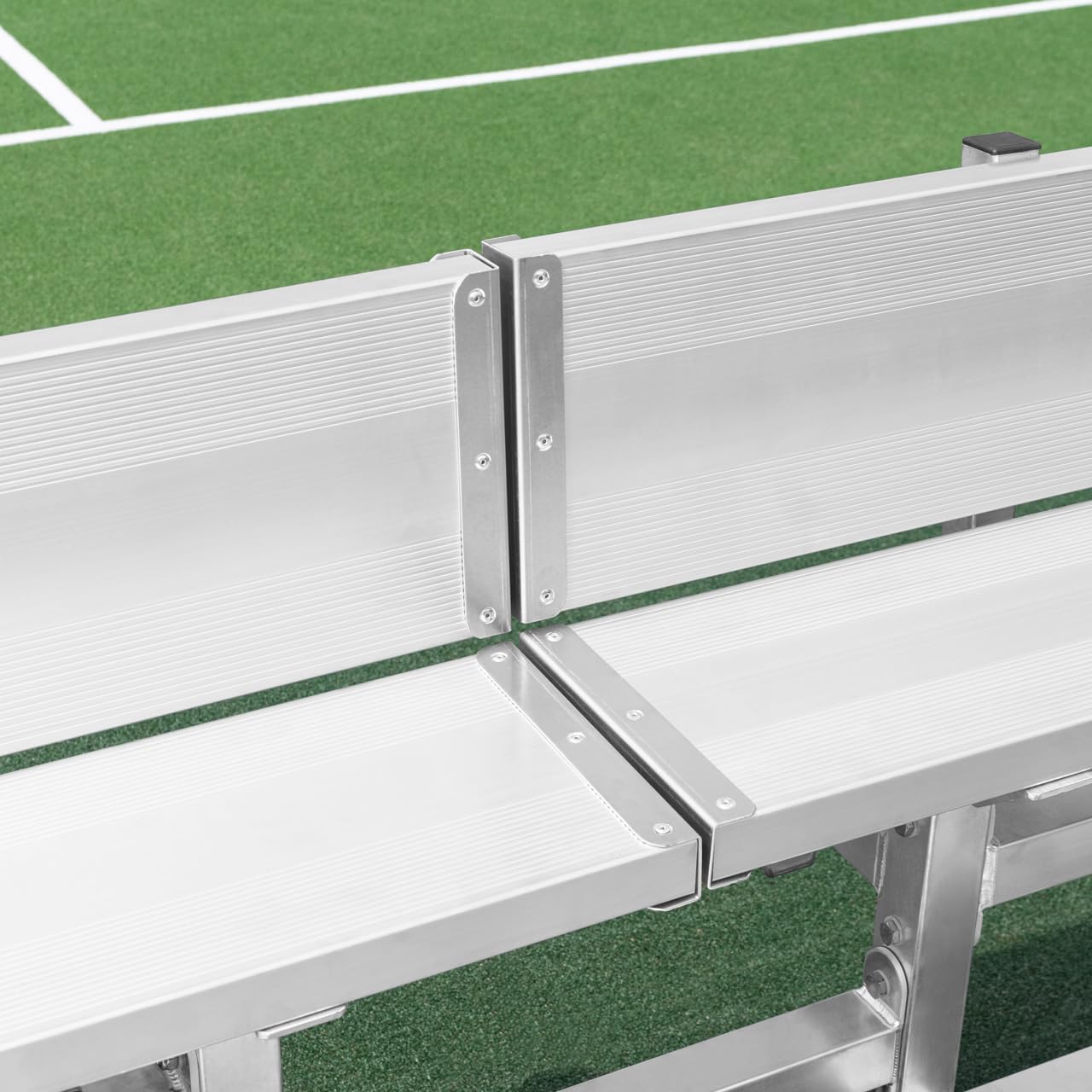 FORZA Heavy-Duty Mobile Bleachers [Optional Backrests] | Aluminum Seating for Sports Events | 2-Tier & 3-Tier Bleachers for Indoor & Outdoor Use