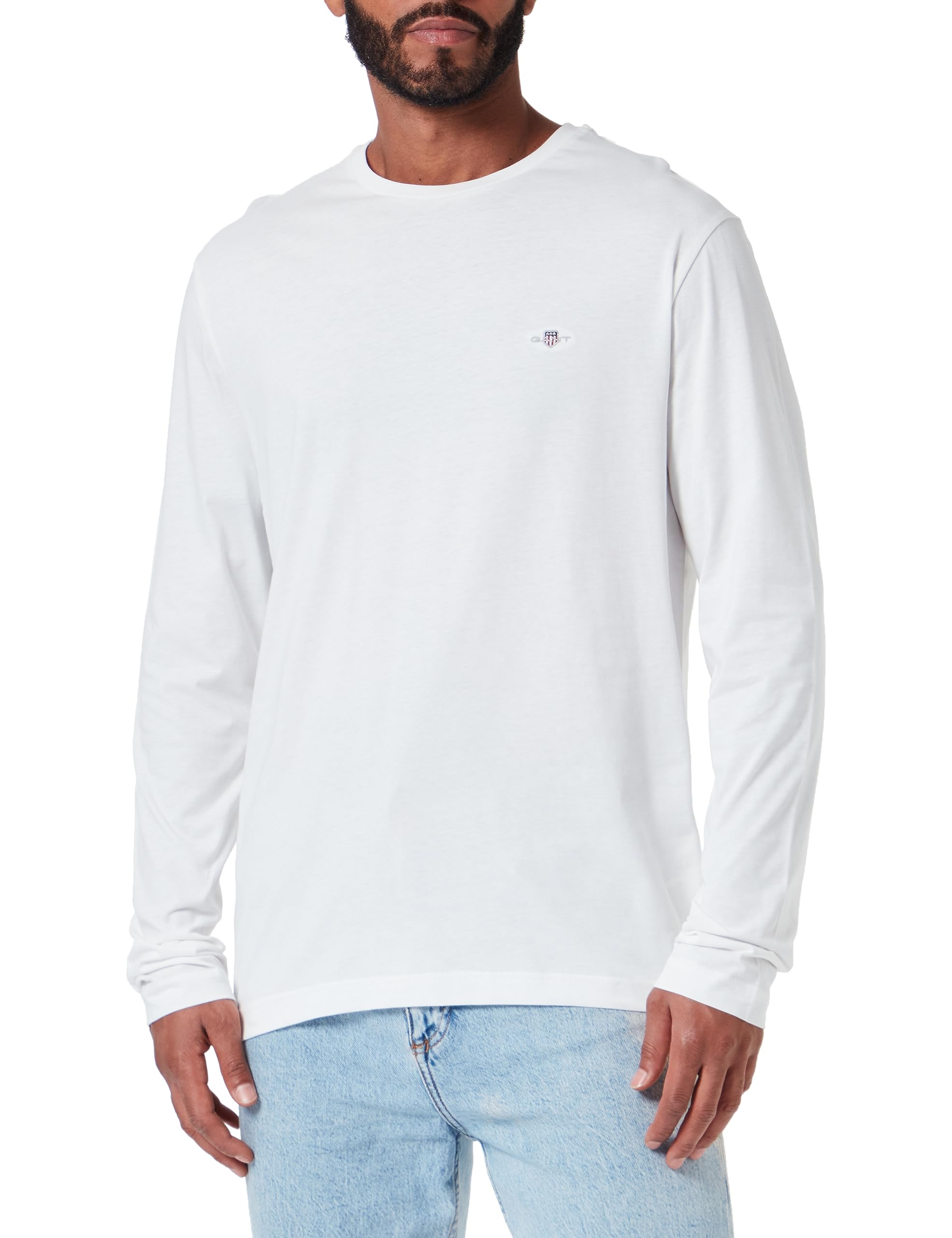 Gant Herren Reg Shield Ls T-Shirt T-Shirt