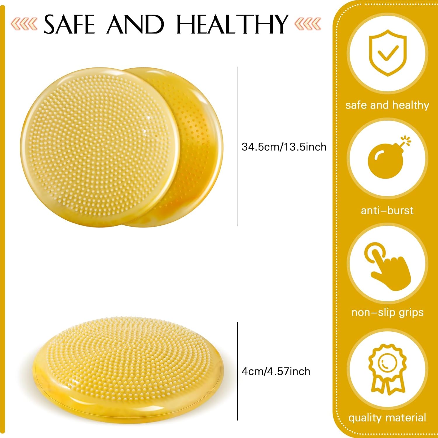 8 Pcs Wobble Cushion with Cloud Design Wiggle Seat for Sensory Kids Flexible Sensory Seating Balance Disc for Classroom Elementary Office Home