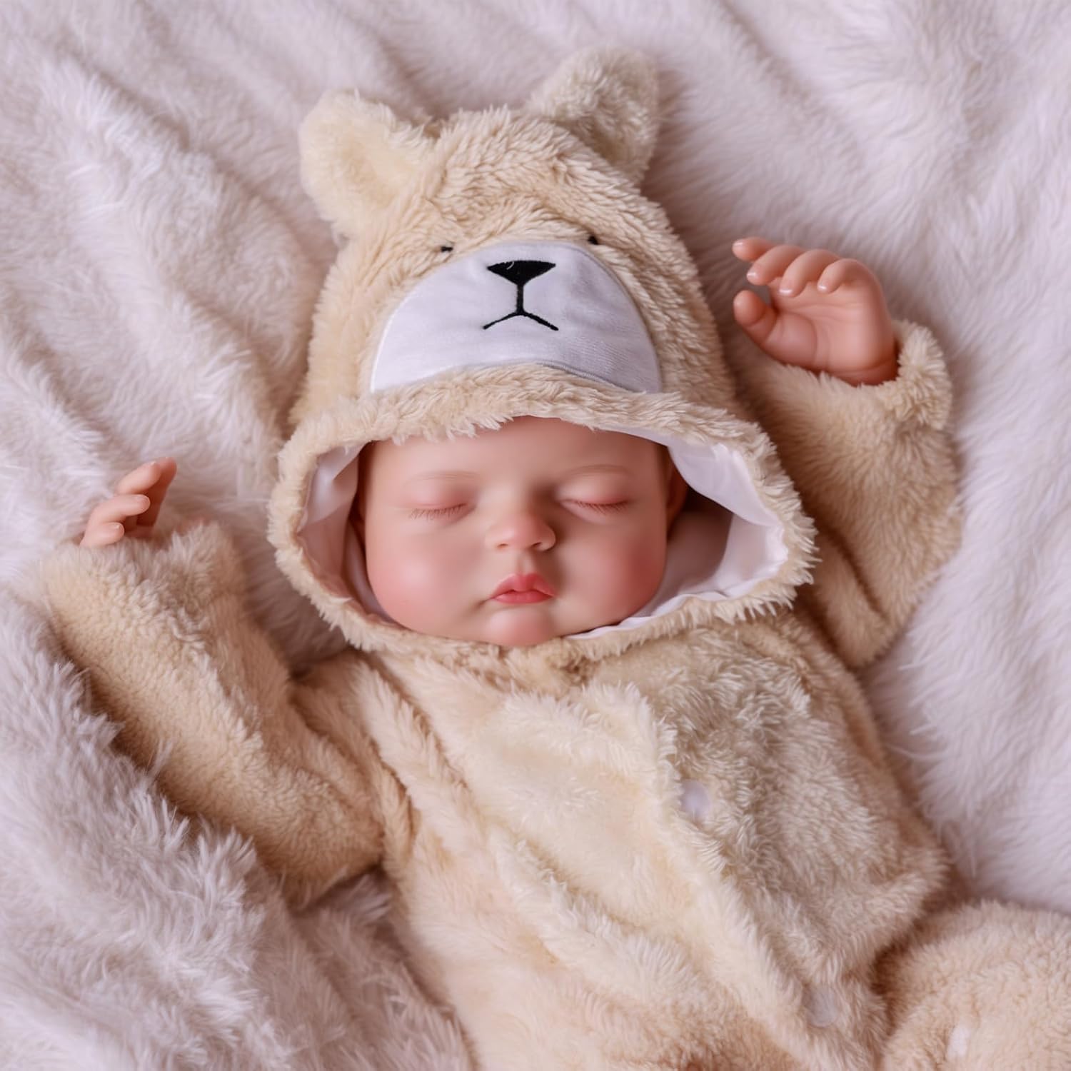 BABESIDE Lifelike Reborn Baby Dolls Boy, 17 Inch Newborn Real Life Baby Dolls Realistic Soft Vinyl and Cloth Body Girl Baby Doll with Clothes and Toy Gift for Kids Age 3+