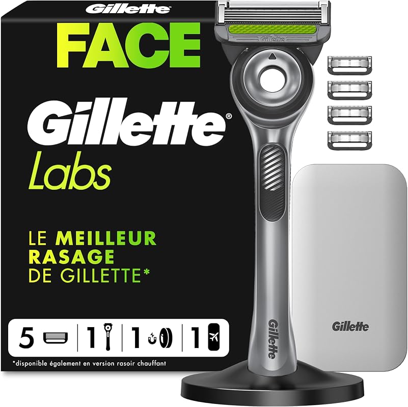 Le rasoir Gillette Labs révolutionne votre routine de rasage avec sa technologie exfoliante intégrée. Il offre un rasage